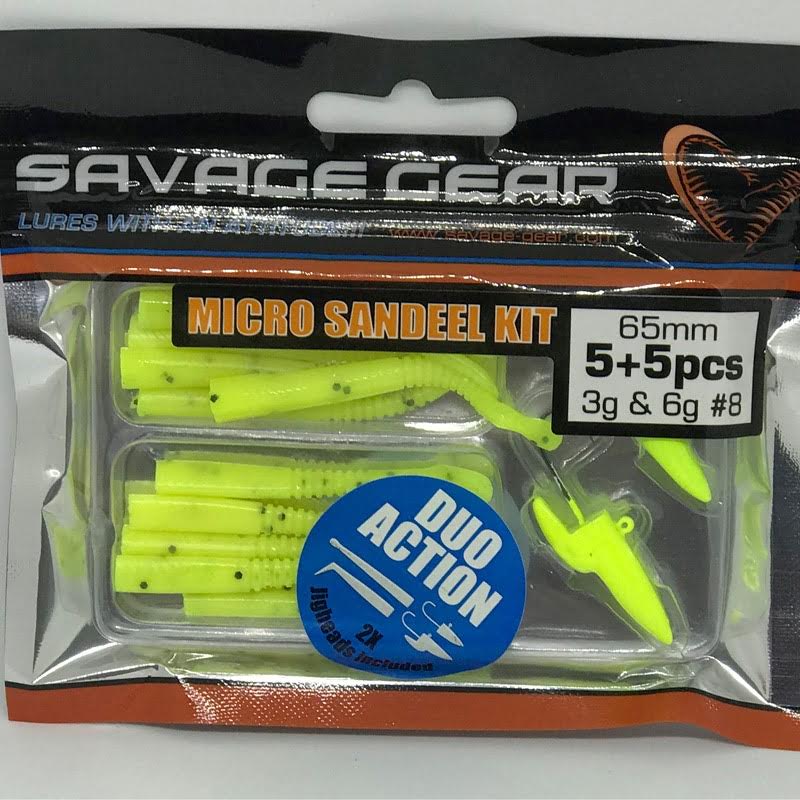 Savage Gear LRF Micro Sandeel Kit 12Pcs, 65mm uzunluğunda 5 adet sandeel, 5 adet slug ve 2 adet jighead lrf seti