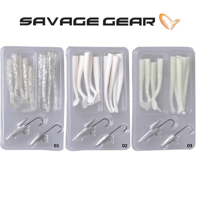 Savage Gear LRF Micro Sandeel Kit 12Pcs, 65mm uzunluğunda 5 adet sandeel, 5 adet slug ve 2 adet jighead lrf seti
