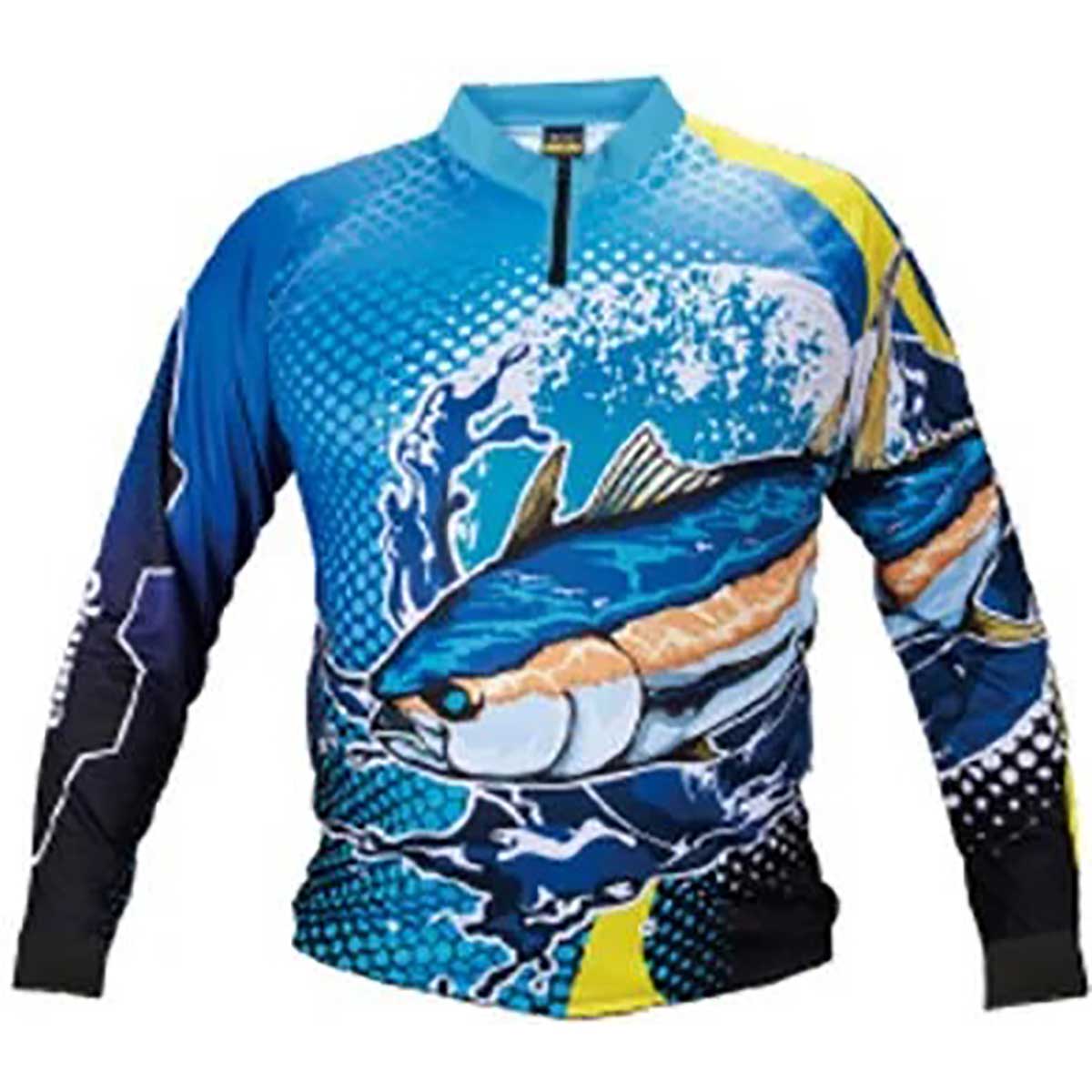 Okuma Tuna Fishing Jersey,okuma markasının turnuva avları için sporcularına özel olarak üretmiş olduğu orkinos desenli uzun kollu sweatshirt serisi