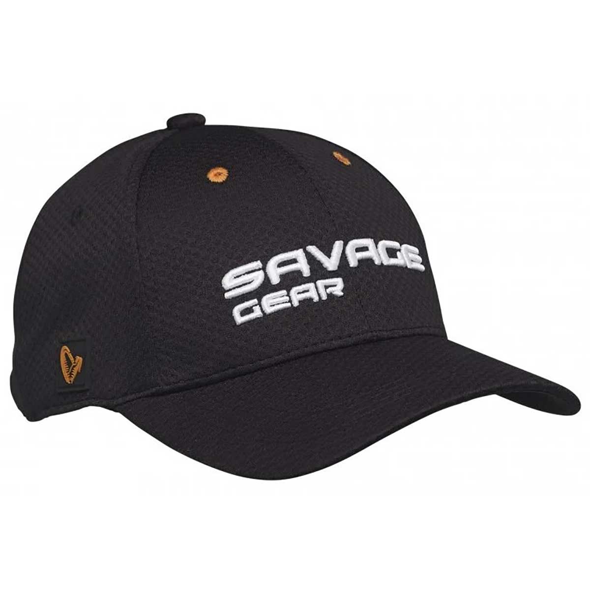 Savage Gear Sports Mesh Cap One Size Black Önde 3D işlemeli, sağlam ağ ma