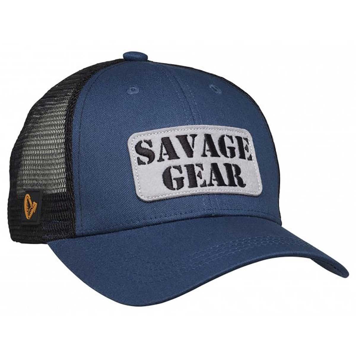 Savage Gear Logo Badge Cap One Size Teal Blue File sırtlı ve ön kısımda l