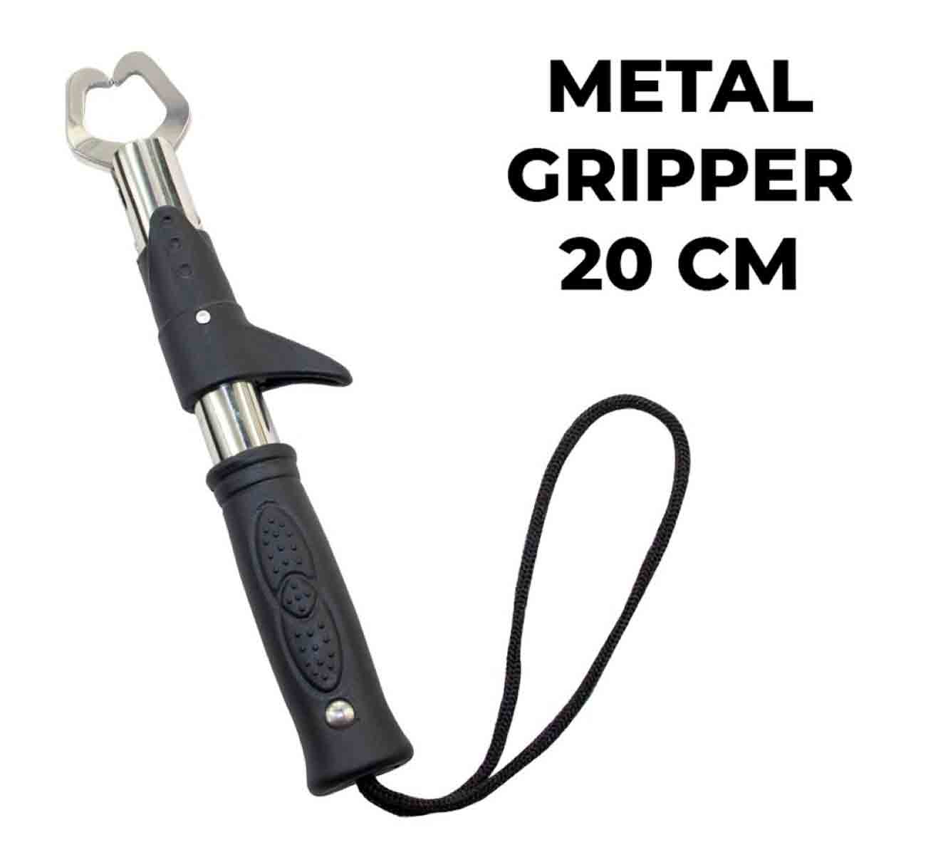 Bauer Metal Fish Gripper 20cm,bauer kalitesinde dişli avlarınızda ve tehlikeli balıklarda sorun yaşamamak için kullanılan metal 20cm boyunda fish gripper