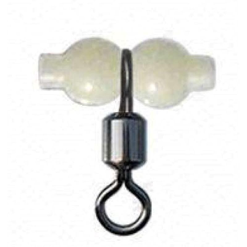 Kendo Crossline Fluorescent Beads With Swivel 10P, 10lu paketlerde boncuklu fırdöndü paslanmaz materyal