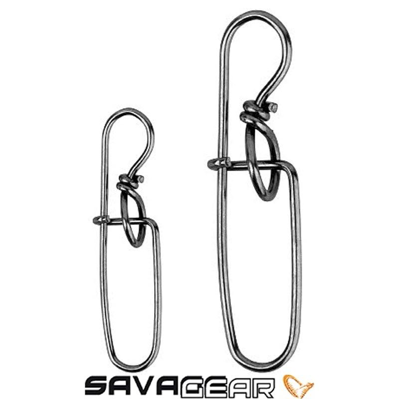 Savage Gear Staylock Snap 10 Adet, paslanmaz materyal Savage Gear Stayloc