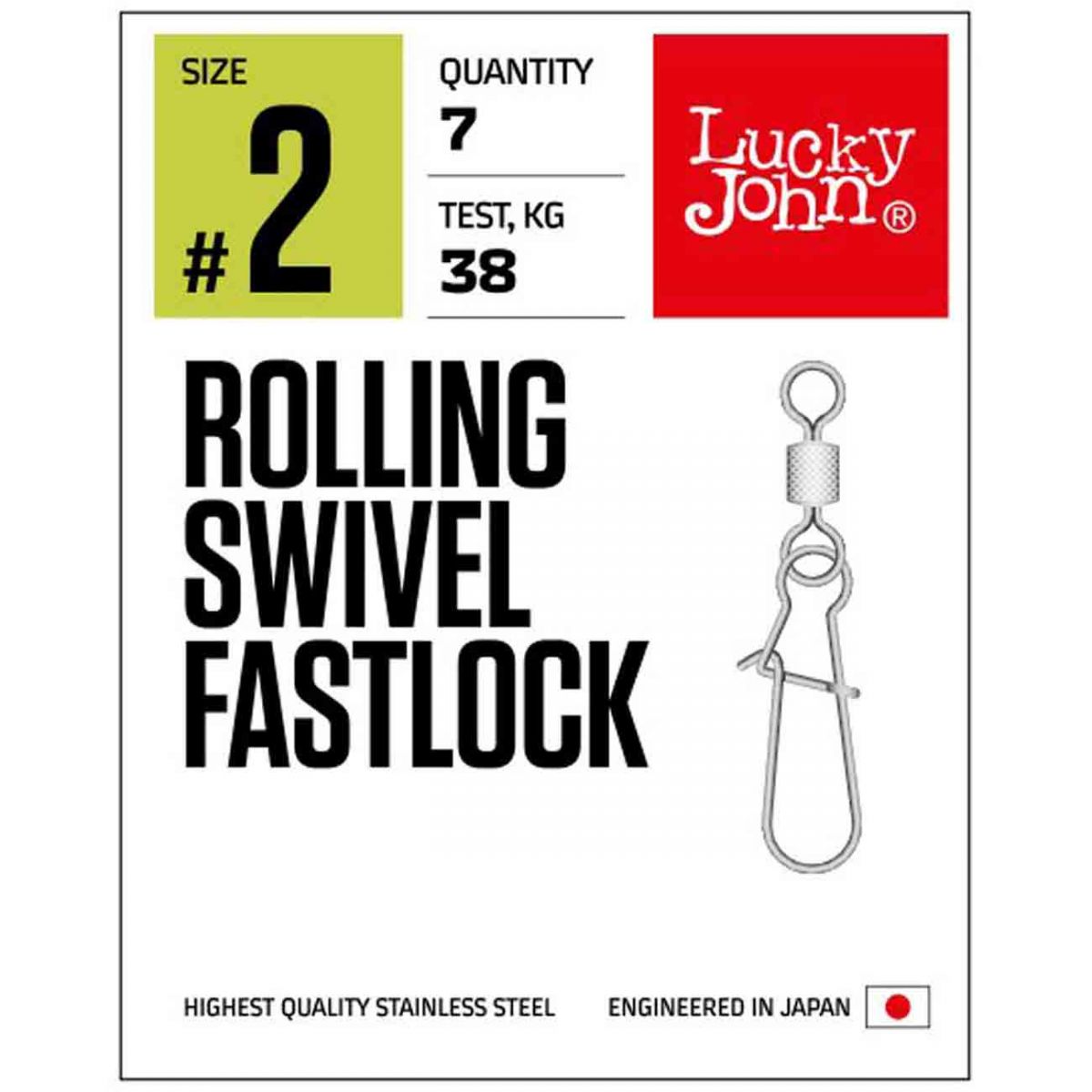 Lucky John Klips 5101 Rolling Fastlock  En pratik ve hızlı takılıp çıkart