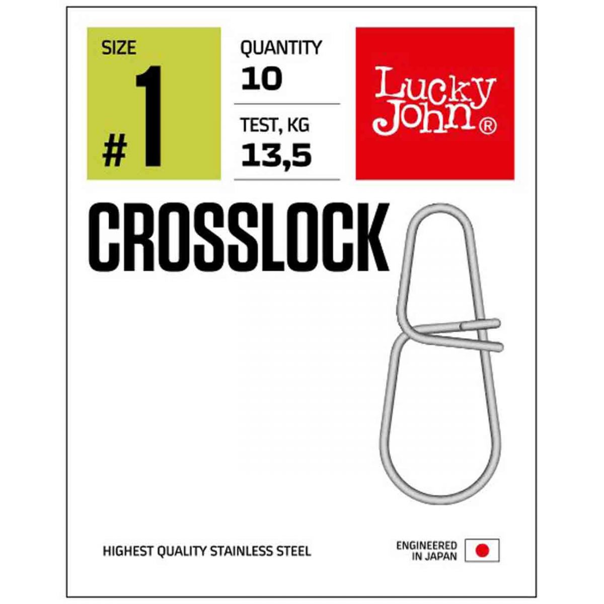 Lucky John 5110 Crosslock klips No: 1 light spin avları için kullanıma uy