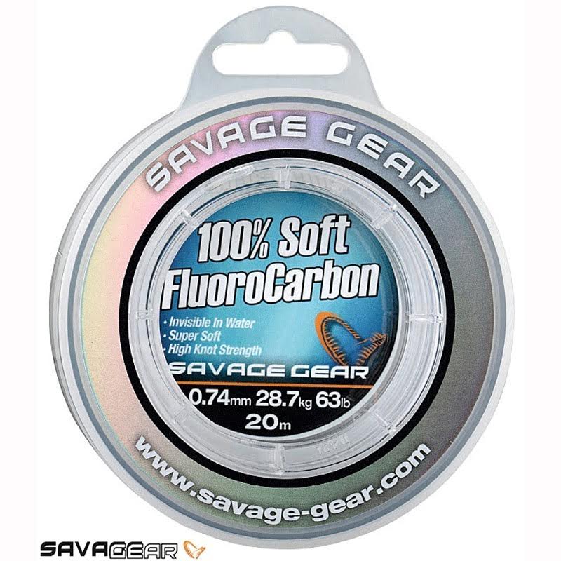 Savage Gear Soft Fluoro Carbon Misina, yüzde yüz fluorocarbon misina