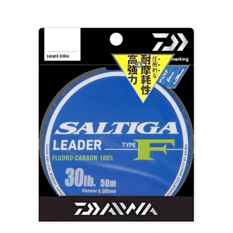 Daiwa Saltiga Shock Leader 50lb 50mt Fluorocarbon Misina, Daiwa Kalitesinde suda görünmeyen öncü misina serisi