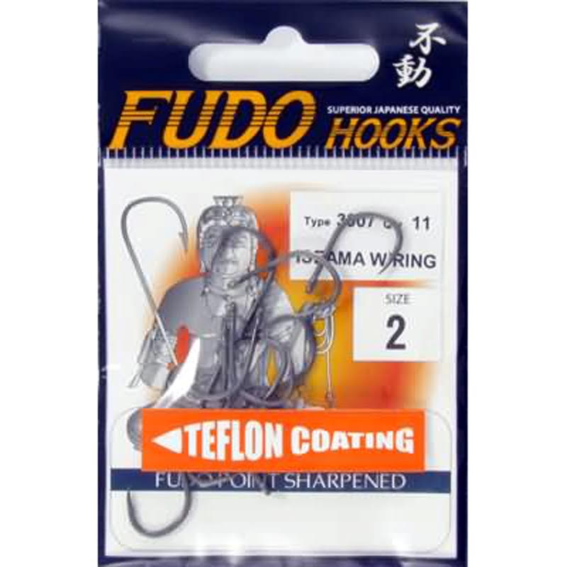 Fudo İseama W/Ring Teflon (TF) 3007,Delikli  Dövme İğne,Sazan İğnesi,Paslanmaz Japon İğnesi