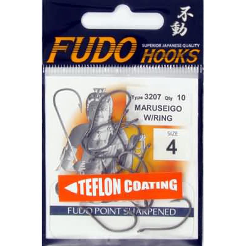Fudo Maruseigo W/Ring Teflon (TF) 3207,Delikli  Çapraz Dövme Japon İğnesi,Paslanmaz Avcı İğne