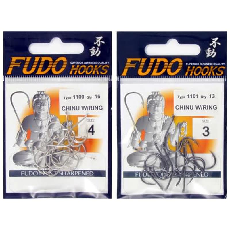 Fudo Chinu W/Ring Nikel(NK) 1100,Delikli sap,Çapraz,Dövme Japon İğnesi,Paslanmaz Avcı Olta İğnesi