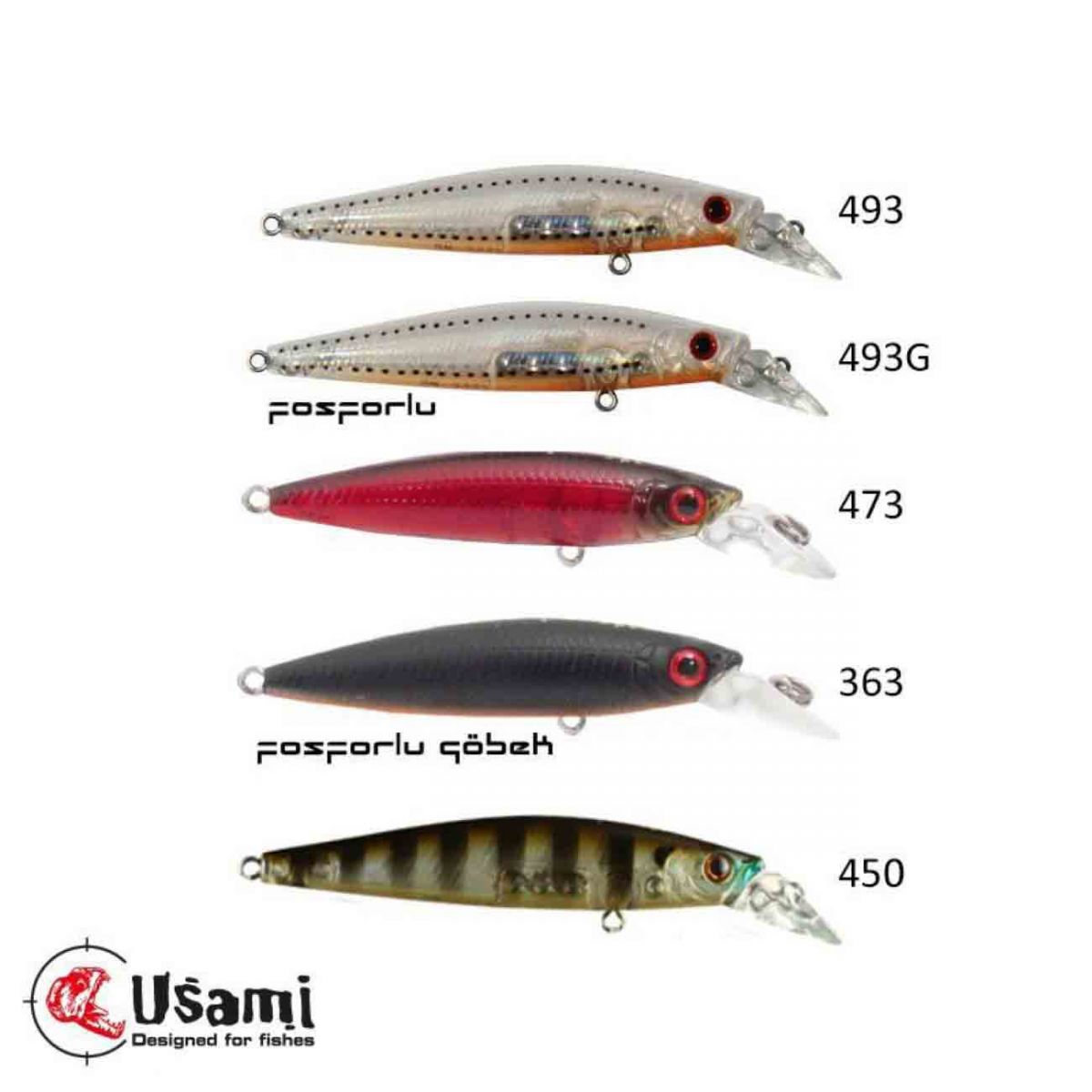 Usami Bay Shinner 50 SP MR 2.8 Gram Maket Balık, 5 cm 2.8 gram lrf ve tatlı su avlarınızda kullanabileceğiniz usami kalitesinde maket balık serisi