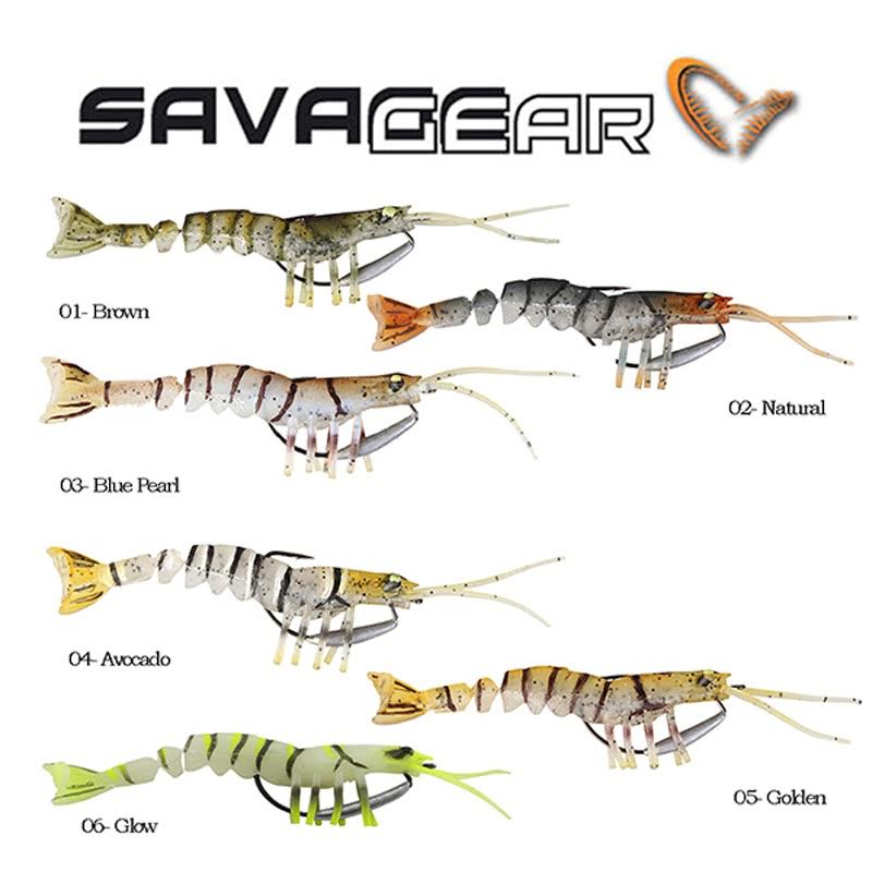 Savage Gear TPE Manic Shrimp 100mm 8gr, gerçek karidesten 3D tarama, ultra  gerçekçi boya