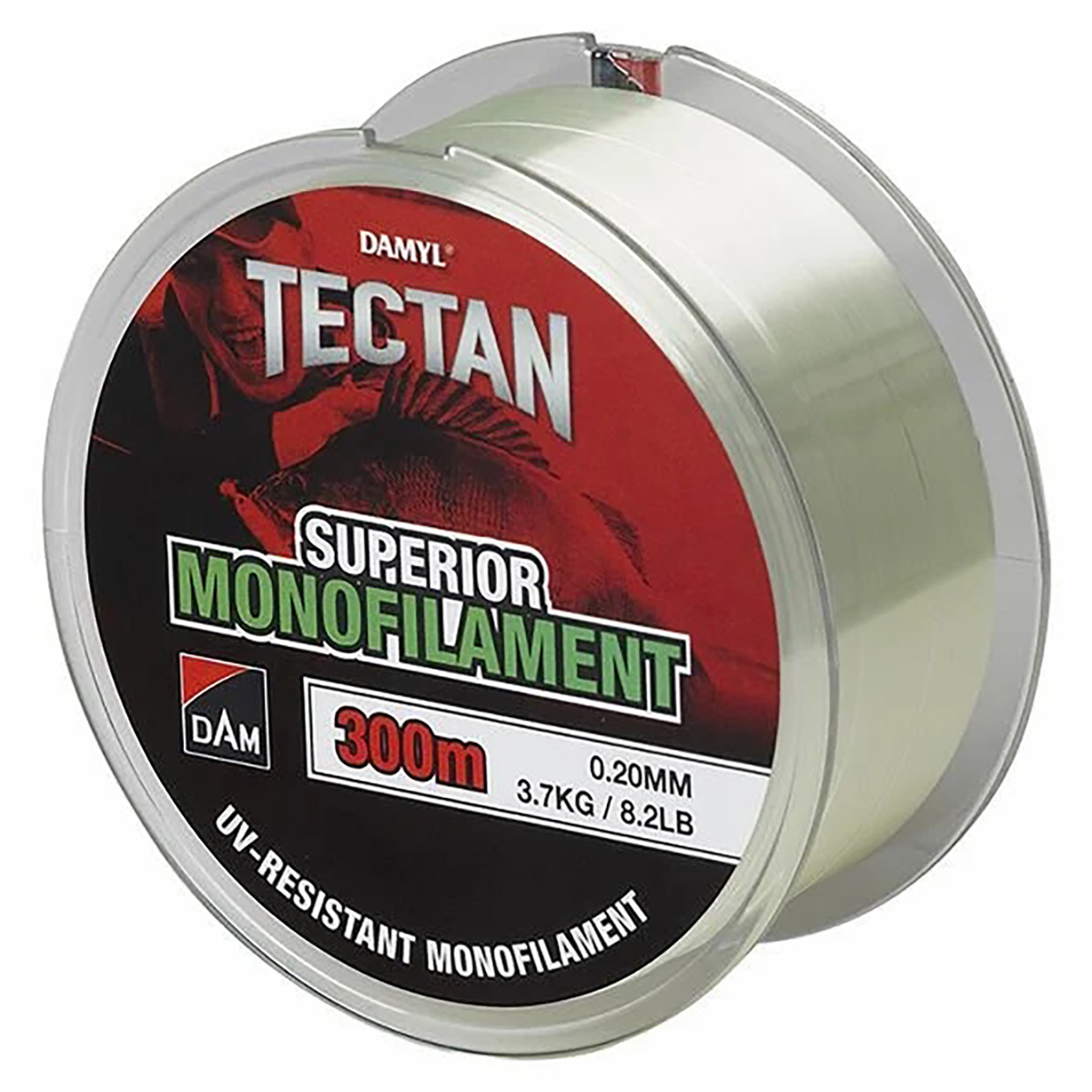 Dam Tectan Superior 300mt Green Transparan Renk Monofilament Misina,300 metre uzunluğunda dam kalitesinde yüksek düğüm mukavemetine sahip oldukça yumuşak monofilament misina serisi