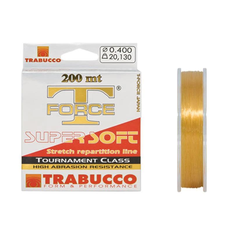 Trabucco T-Force Super Soft 200 Metre,Sarı Renkte Trabucco Misina Serisinin En Yumuşak Misina Grubu,Yüksek Çekme Mukavemetli Sağlam Misina