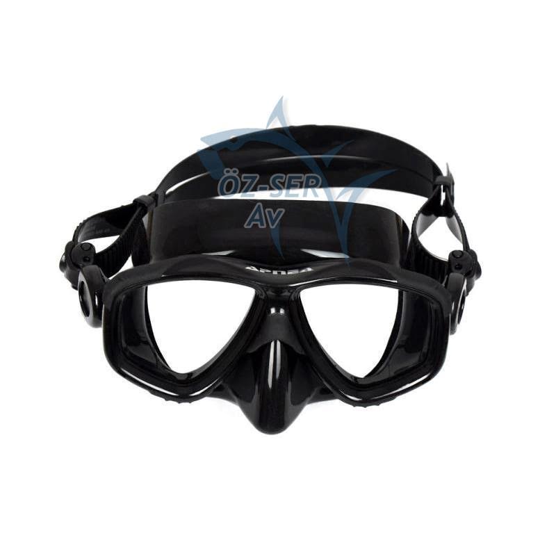 Apnea Dentex Black Maske, Geniş Görüş Açısına ve Konfora Sahip Kaliteli Siyah Renk Maske
