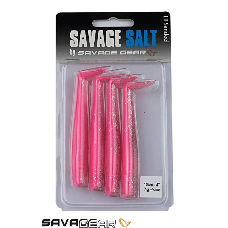 Savage Gear Sandeel 10 cm 7 gr Pink Glitter 4 Adet Suni Yem