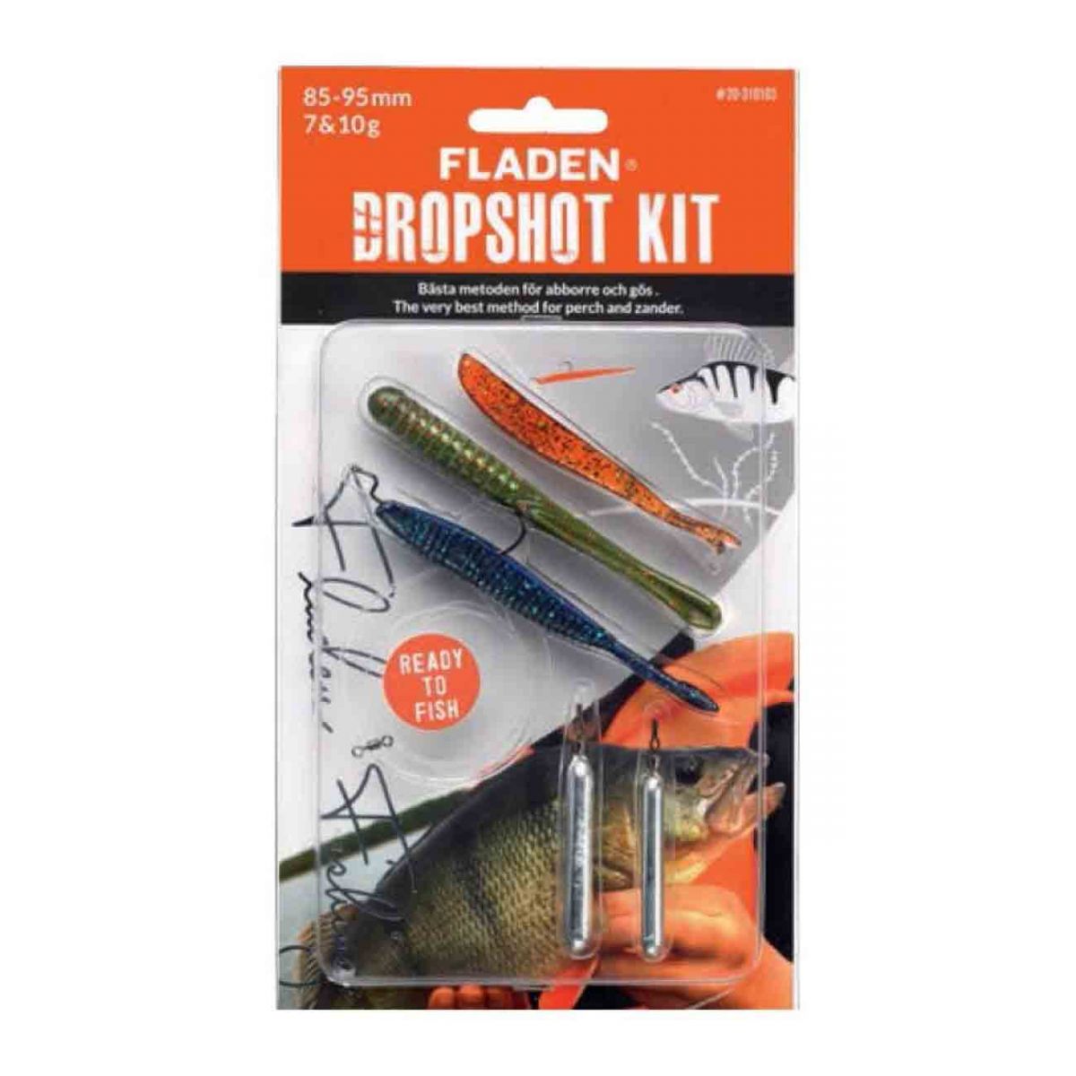 Fladen Dropshot Kit 8.5-9.5cm 7-10 Gram,fladen kalitesinde silikon yem seti, tatlı su avlarınızda gönül rahatlığı ile kullanabilirsiniz.