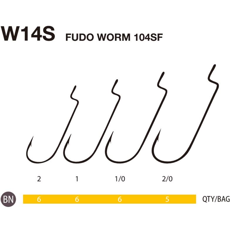 Fudo Worm 104SF Black Nikel (BN) 4801 İğne