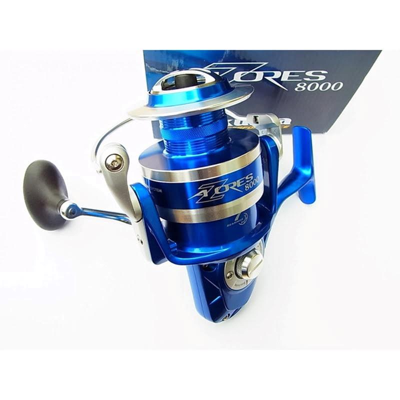Okuma Azores Blue 40S Spin Makine, 40lık küçük boy spin makine, 6+1 bilyalı, 5.8:1 devir oranı