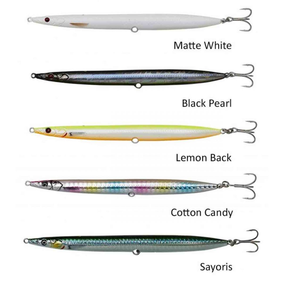Sandeel kalemi, mükemmel tuzlu su levrek iğneleri ve pratik tiz iğne koruyucusu ile birlikte verilir. Levrek balıkçılığı için tasarlanmış ürün yelpazesinde 5 renk.