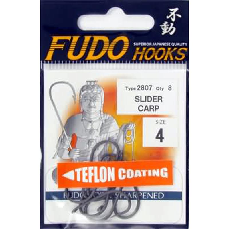 Fudo Slider Carp Teflon (TF) 2807,Delikli  Dövme Sazan İğnesi,Avcı Japon İğnesi