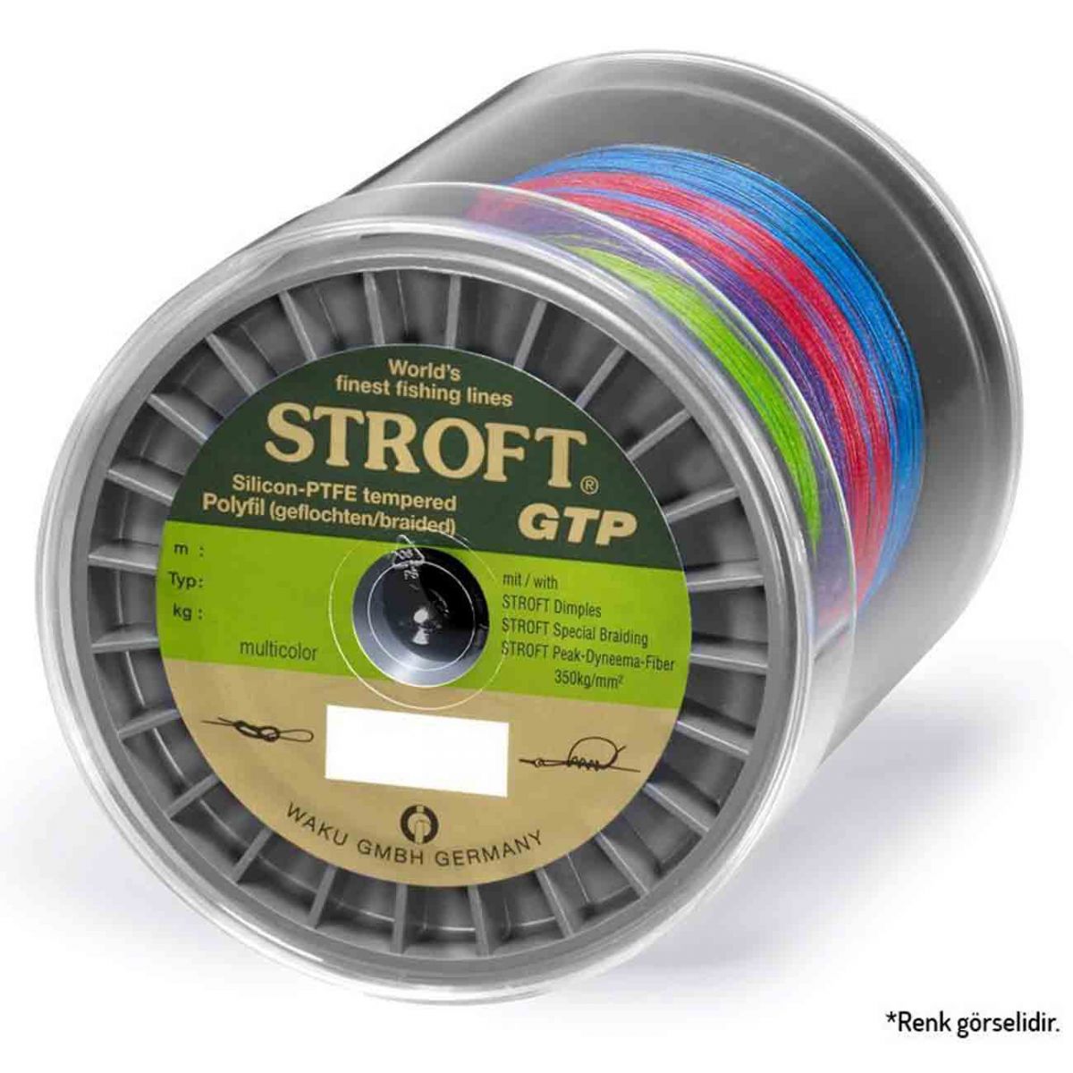 Stroft Gtp Typ E İp Misina Ebruli(Multicolor) Renk 600 Metre,almanya üretimli stroft kalitesinde ip misina serisi