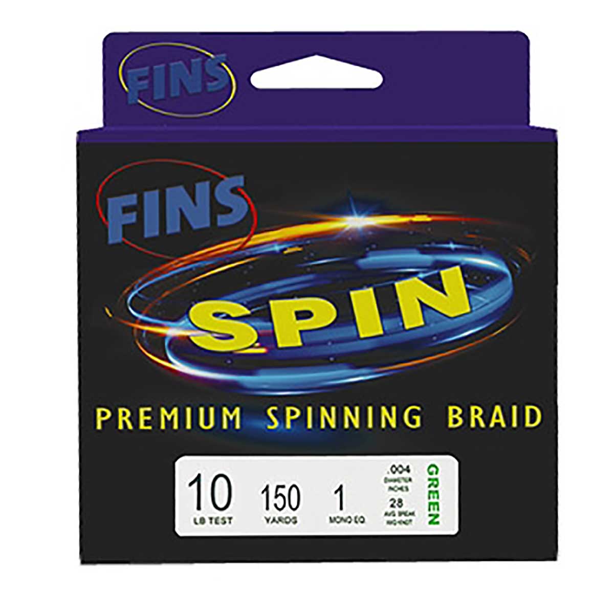 Fins Spin, 5 uçlu örgü yapısı kullanılarak oluşturulan 1. sınıf spin makara örgüsüdür