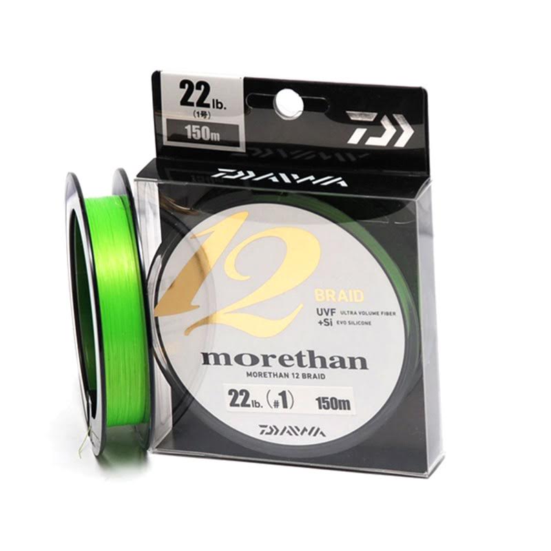 Daiwa Morethan 12 Braid 0.12mm 150Mt Yeşil Örgü İp Misina