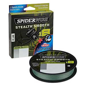 Spider Wire 8 Braid & Fluorocarbon Duo Spool System 150mt + 50mt Moss Green/Clear İp ve Flourocarbon Misina