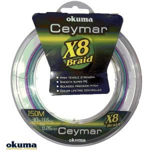 Okuma Ceymar x8 Multi Color 150 Metre Örgü Misina