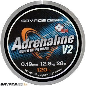 Savage Gear HD4 Adrenaline V2 120 Metre Gri Örgü Misina