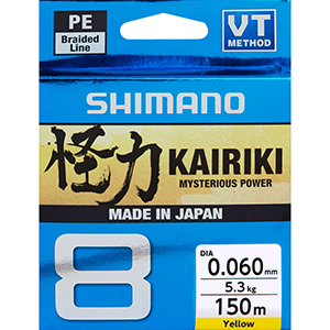 Shimano Kairiki SX8 150 Mt Sarı Örgü Misina